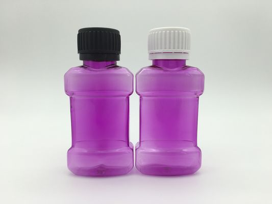 150ml 250ml Purple Squeeze Mouthwash Bottle Screen Printing