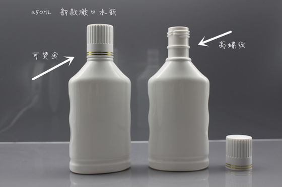 PET Solid 180ML White Plastic Bottle Mouth Wash Bottle
