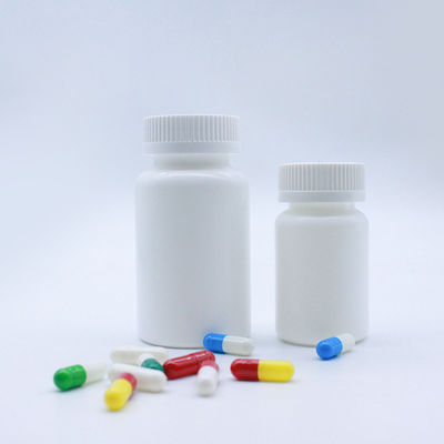 PE 100 میلی لیتر بطری های پزشکی پلاستیکی کوچک با دهان گشاد و داغ مهر زنی